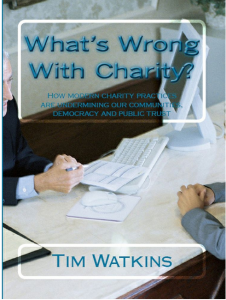 Whats wrong with charity - Tim Watkins
